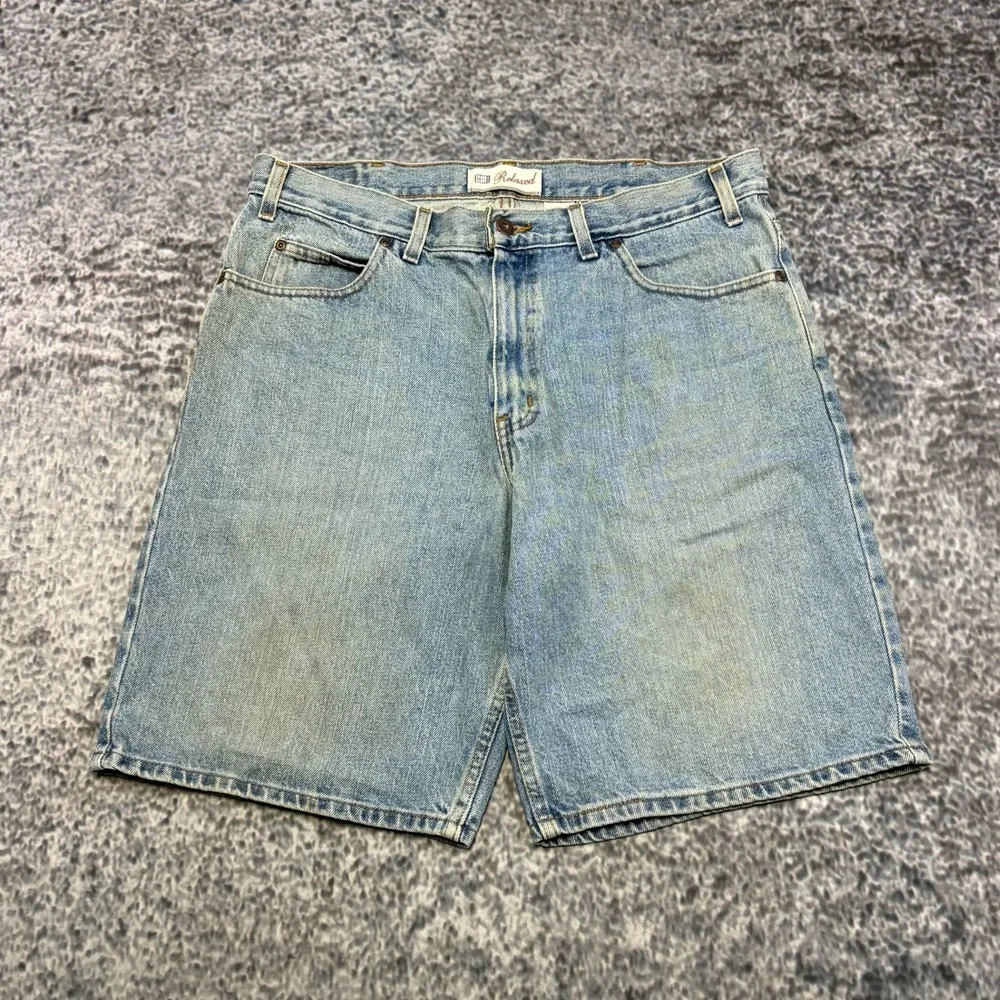 Faded Glory Jorts Mens 36 Blue Relaxed Baggy Skater Vintage Y2K‎ Denim Shorts